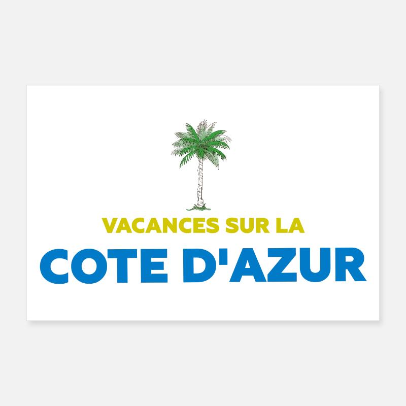 Urlaub an der Côte d'Azur Poster 30x20 cm