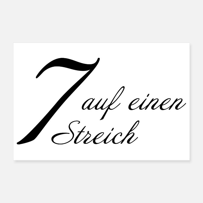 Seven in one fell swoop Poster 12" x 8" (30x20 cm)