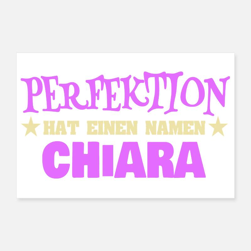 Women's name Ch Poster 12" x 8" (30x20 cm)