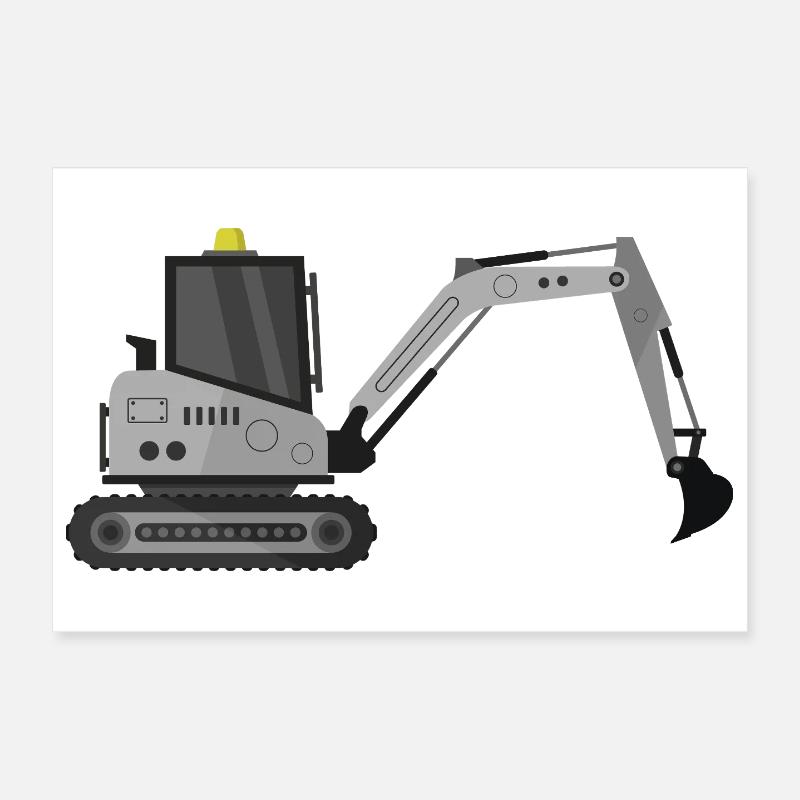 Bagger Poster 30x20 cm