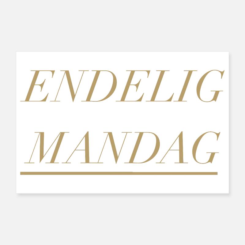 Monday Poster 12" x 8" (30x20 cm)