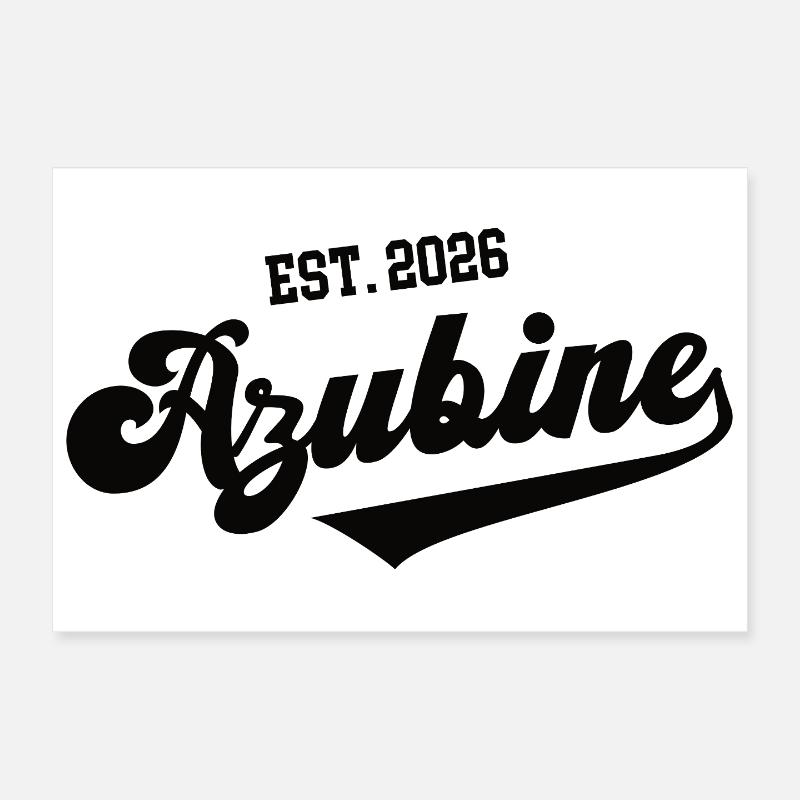 Trainee 2026 Apprentice Start Training Trainee Apprenticeship Poster 12" x 8" (30x20 cm)