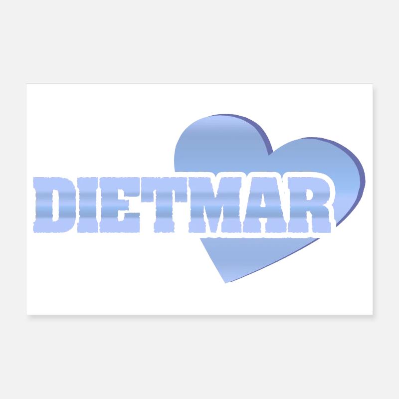 Gold Dietmar Poster 12" x 8" (30x20 cm)