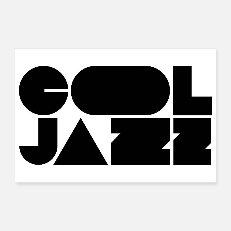 Kühnes, cooles Jazz-Logo-Design Poster 30x20 cm