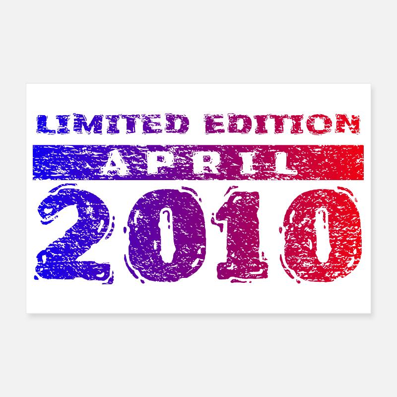 16th Birthday Limited Edition 04/2010 Poster 12" x 8" (30x20 cm)
