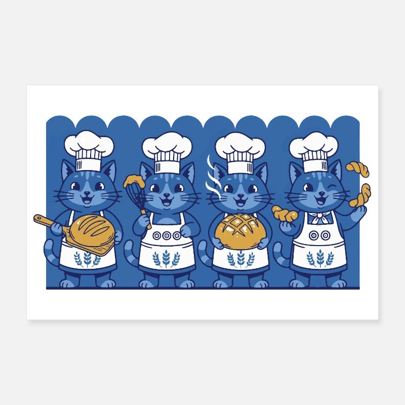 Pot de levain pâtissier Baker Pain Levain Poster 30 x 20 cm