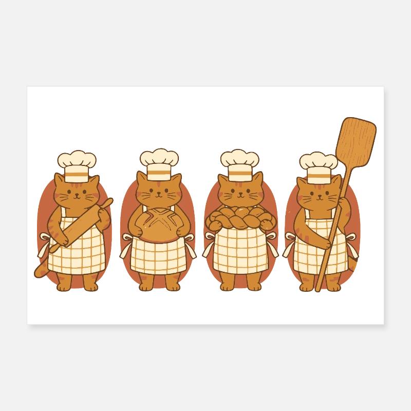 Pain au levain Baking Baking Baking Baking Bread Poster 30 x 20 cm