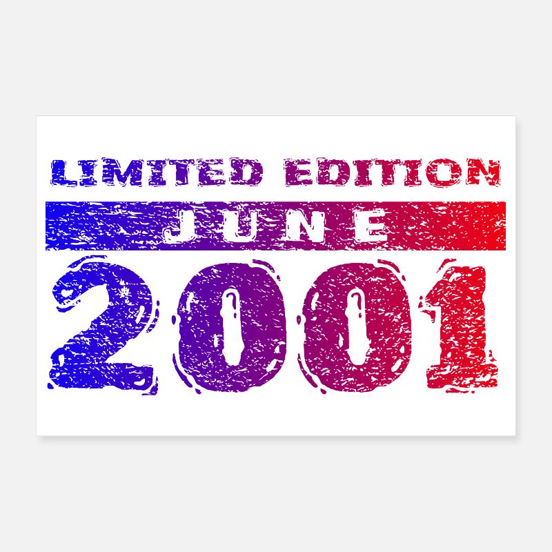 25e anniversaire Édition Limitée 06/2001 Poster 30 x 20 cm