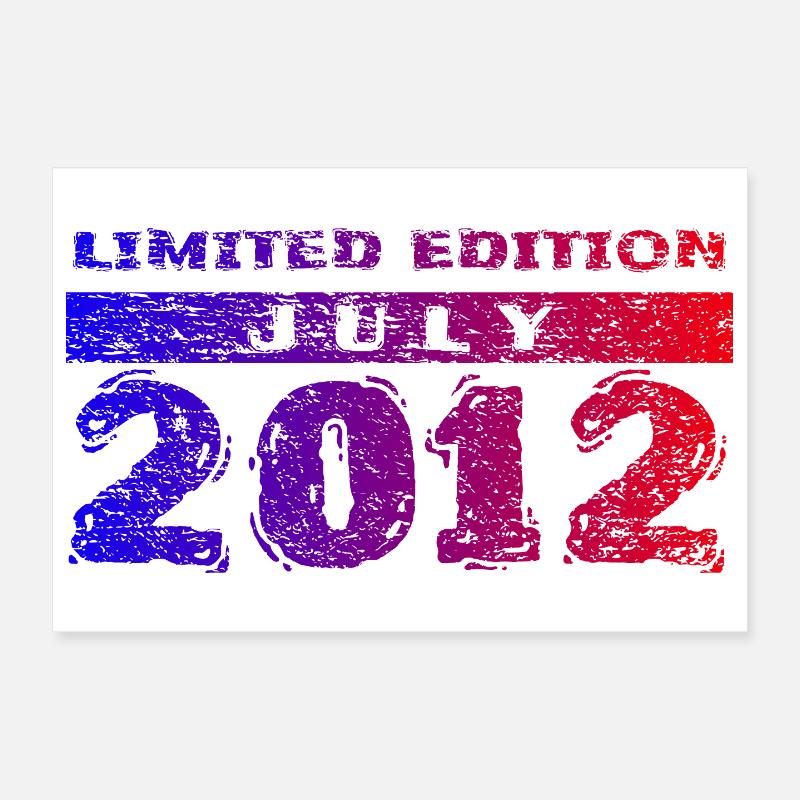 14e anniversaire Édition Limitée 07/2012 Poster 30 x 20 cm
