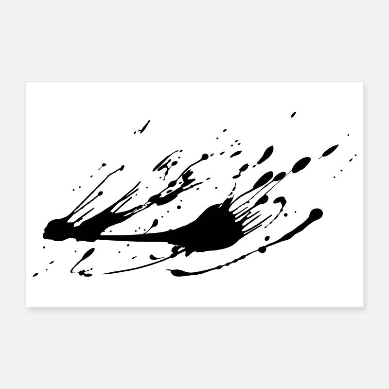 Splash-Bild malen # Poster 30x20 cm