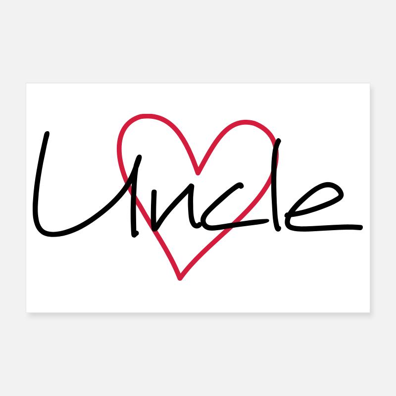 Zio cuore Poster 30x20 cm