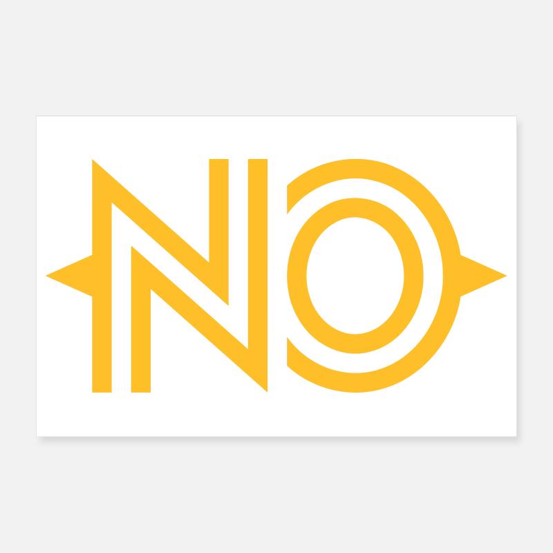 NEIN Poster 30x20 cm