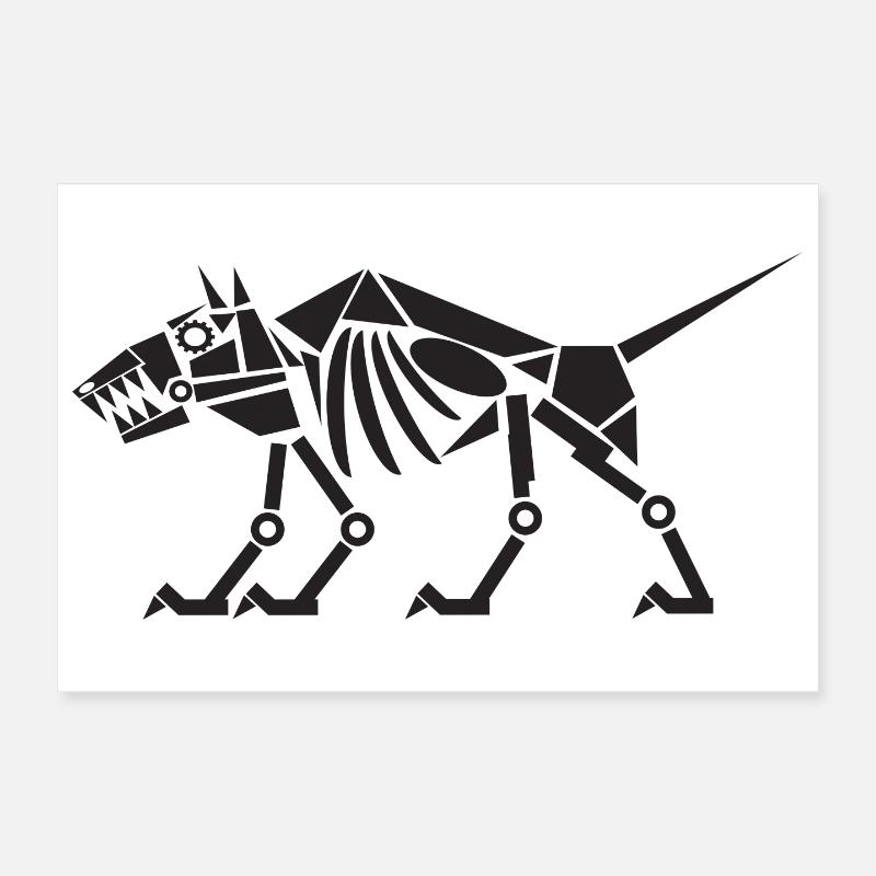 Machine dog Poster 12" x 8" (30x20 cm)