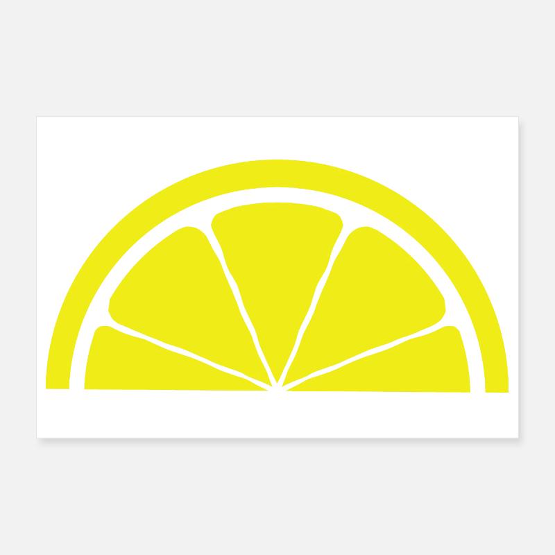 Lemon Design Poster 12" x 8" (30x20 cm)