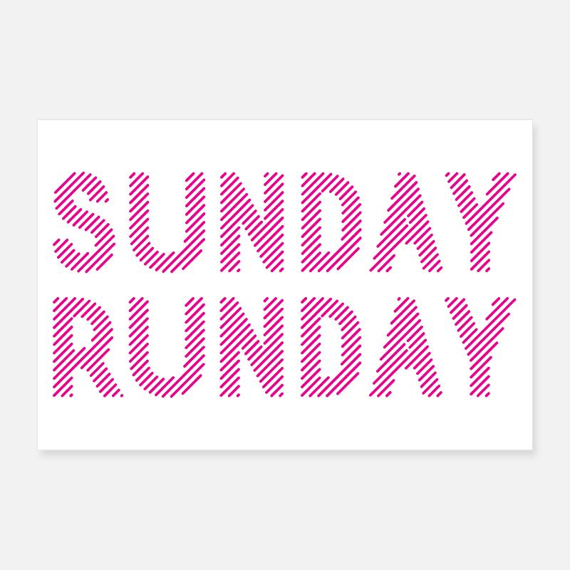 Sonntags-Runday Poster 30x20 cm