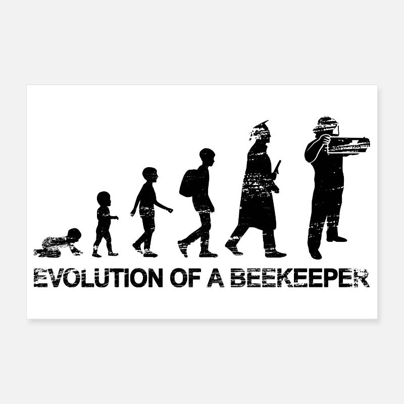 The development of a beekeeper Poster 12" x 8" (30x20 cm)