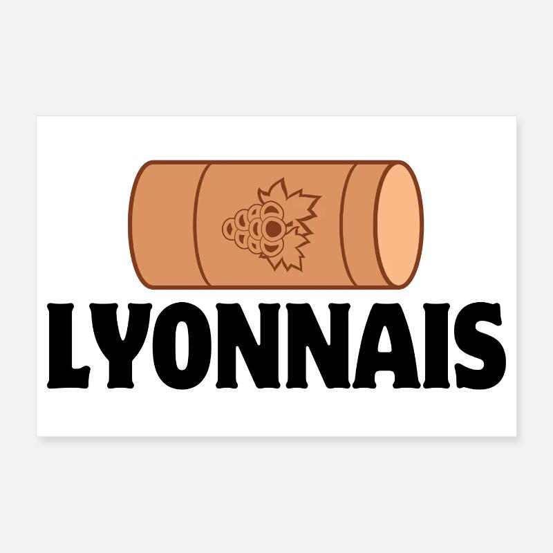 Lyon, bouchon Lyonnais, restaurant Poster 30 x 20 cm