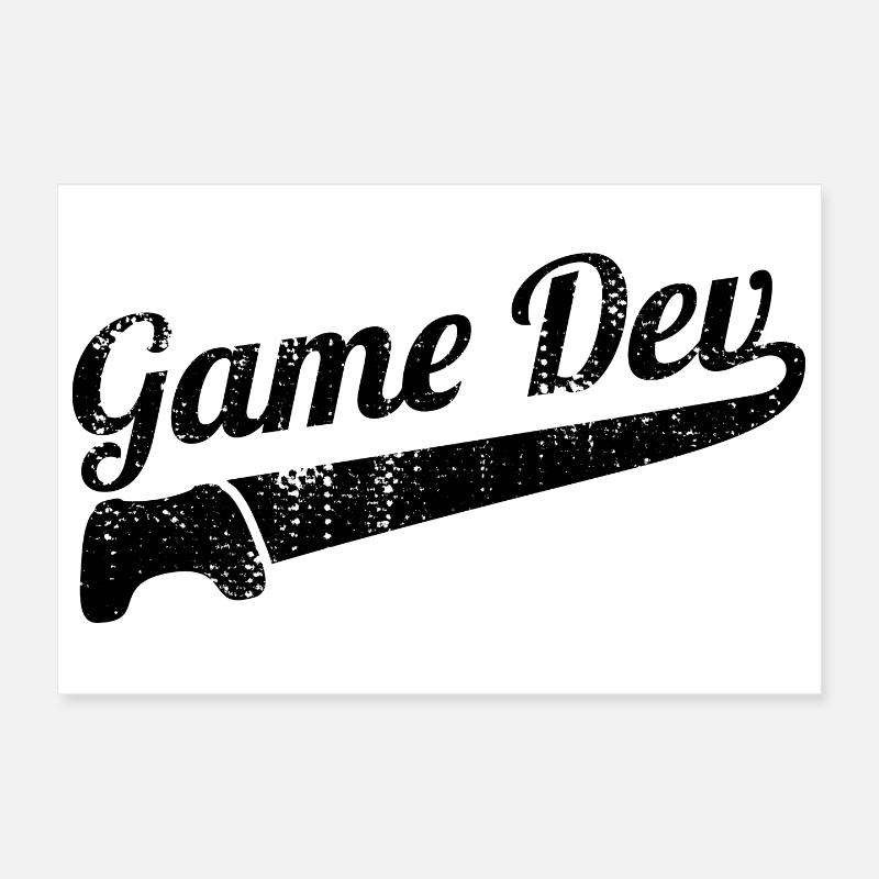 Dicton du développement de jeux Poster 30 x 20 cm