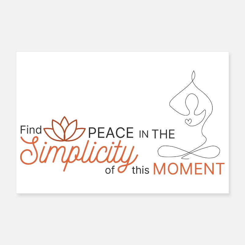 Peaceful Simplicity Moment Poster 12" x 8" (30x20 cm)