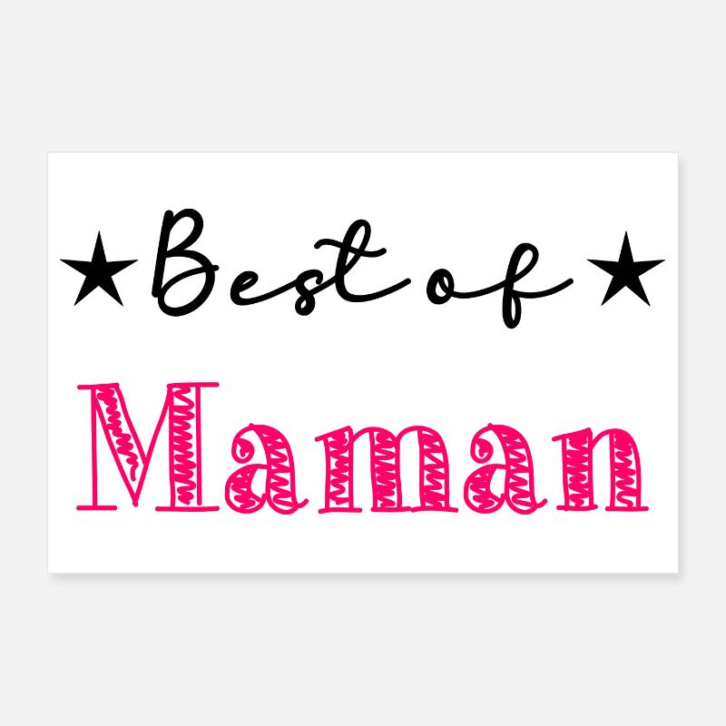 MUTTERTAG. HERZ. ALLES GUTE ZUM GEBURTSTAG. MAMA Poster 30x20 cm