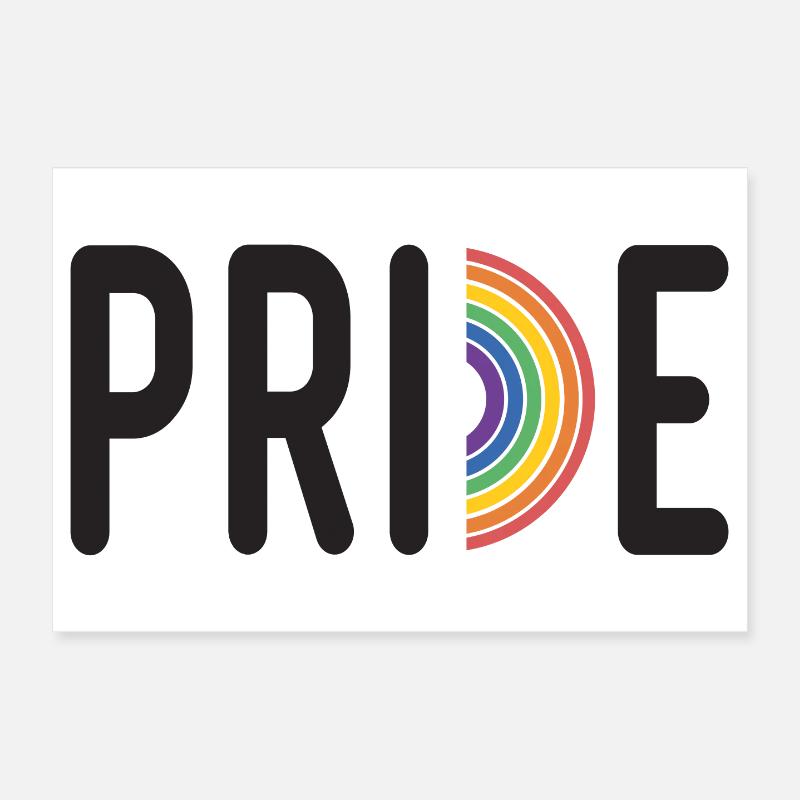 LGBT Pride Month - Pride. Rainbow Flag Poster 12" x 8" (30x20 cm)