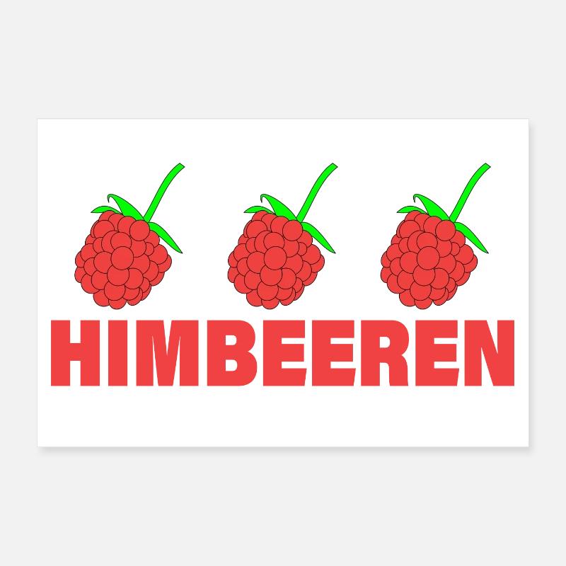 HIMBEERREN Poster 30x20 cm