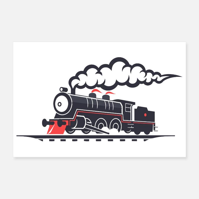Chemin de fer Poster 30 x 20 cm