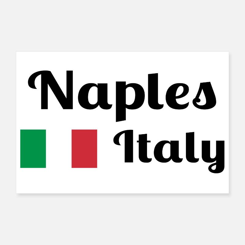 Naples Italia - Stylish prints Poster 12" x 8" (30x20 cm)