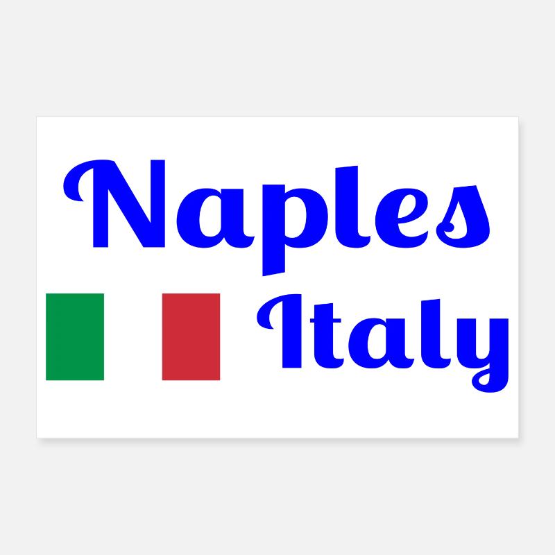 Naples Italia - Imprimés élégants Poster 30 x 20 cm