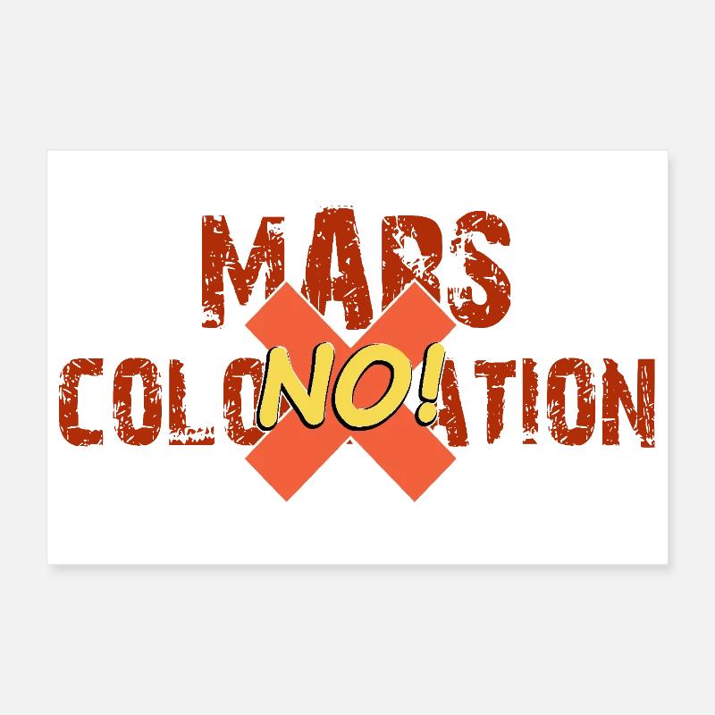 March colonization no Poster 12" x 8" (30x20 cm)