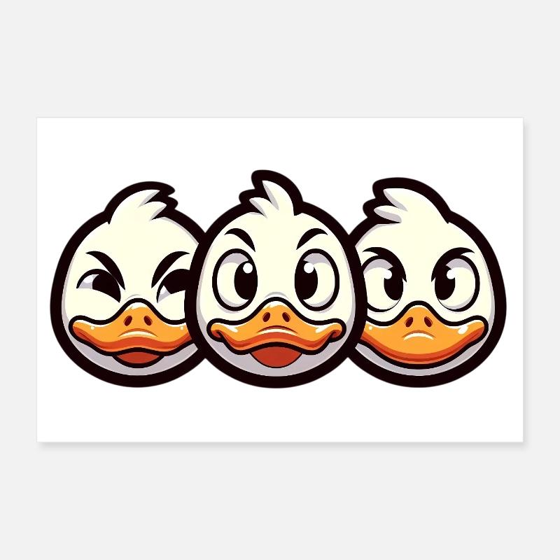 Chick Express Cartoon Design Poster 30 x 20 cm