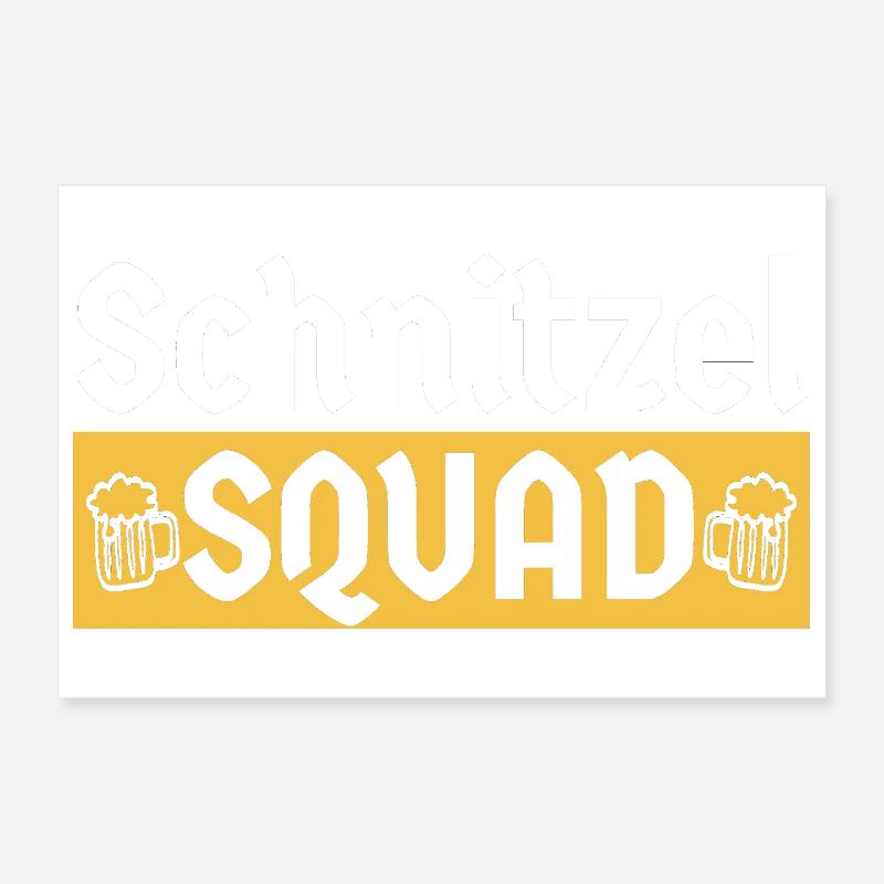 Schnitzel Squad Bayern Humor Poster 30x20 cm