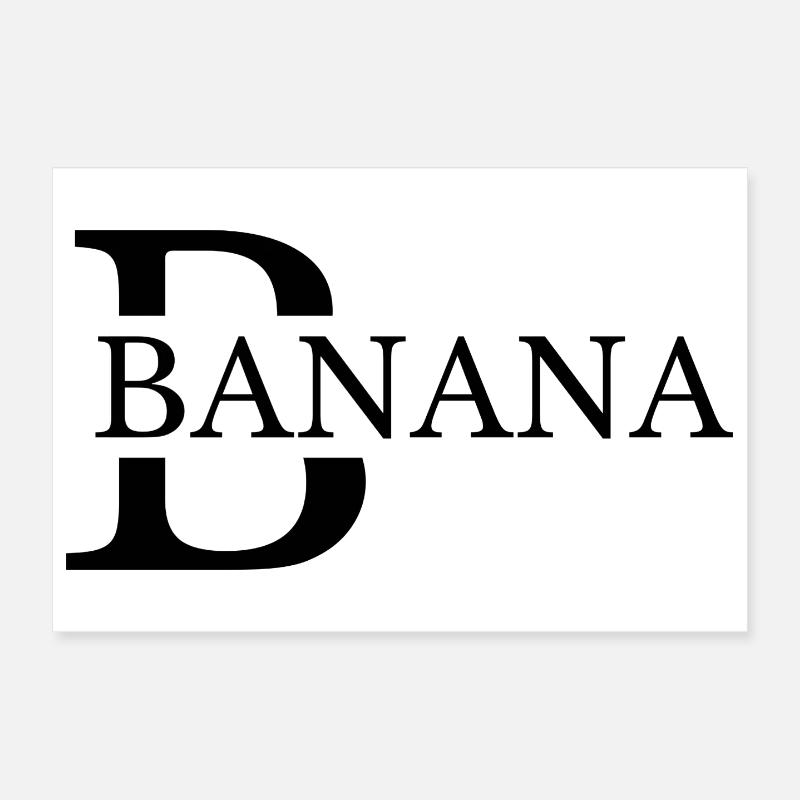 Typographie Banana Bold Poster 30 x 20 cm