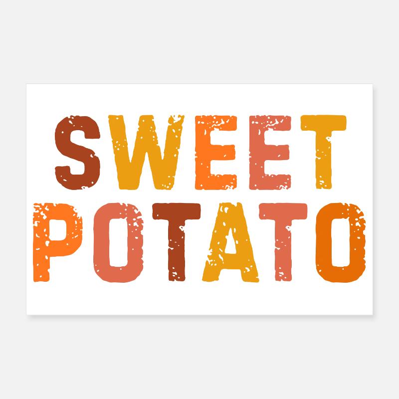 Patate douce Grouchy Poster 30 x 20 cm