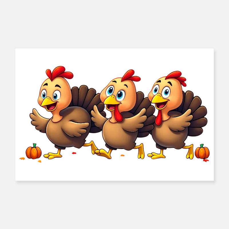 Bébé dinde de Thanksgiving Poster 30 x 20 cm