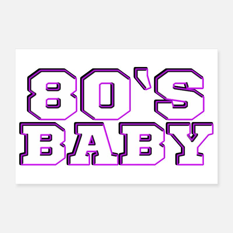 80er Poster 30x20 cm