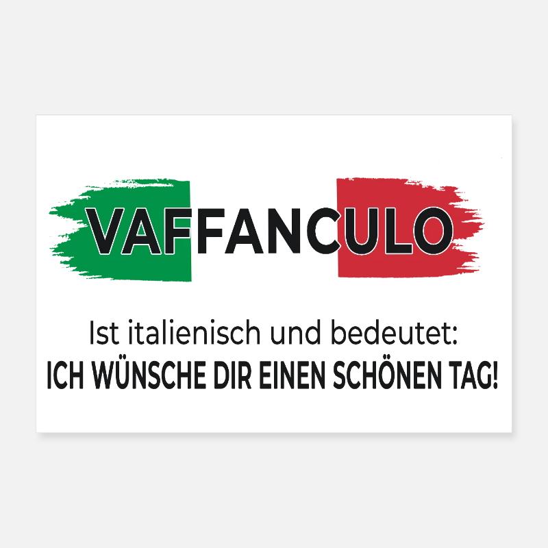 Vaffanculo – Ich wünsche dir einen schönen Tag Poster 30x20 cm