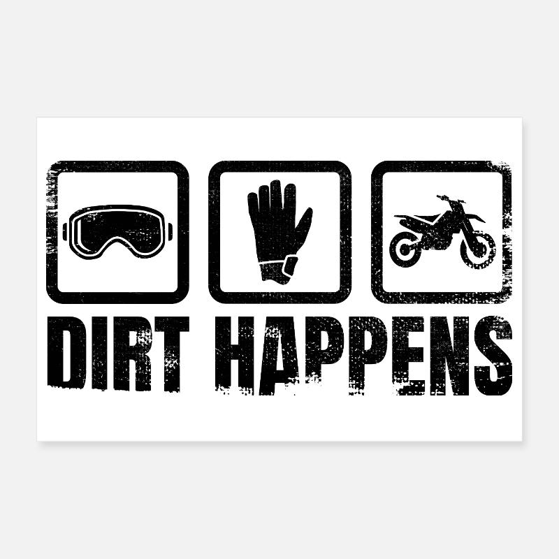 Dreck kommt vor Poster 30x20 cm