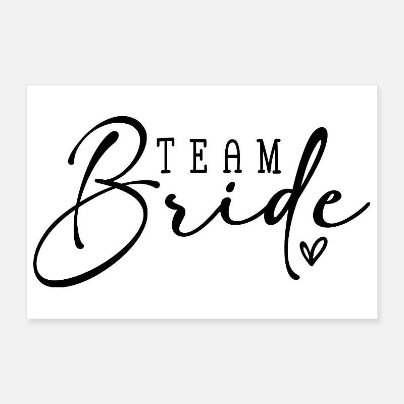 Équipe Bride Poster 30 x 20 cm