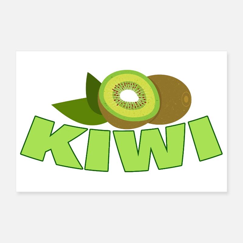 Kiwi Poster 12" x 8" (30x20 cm)