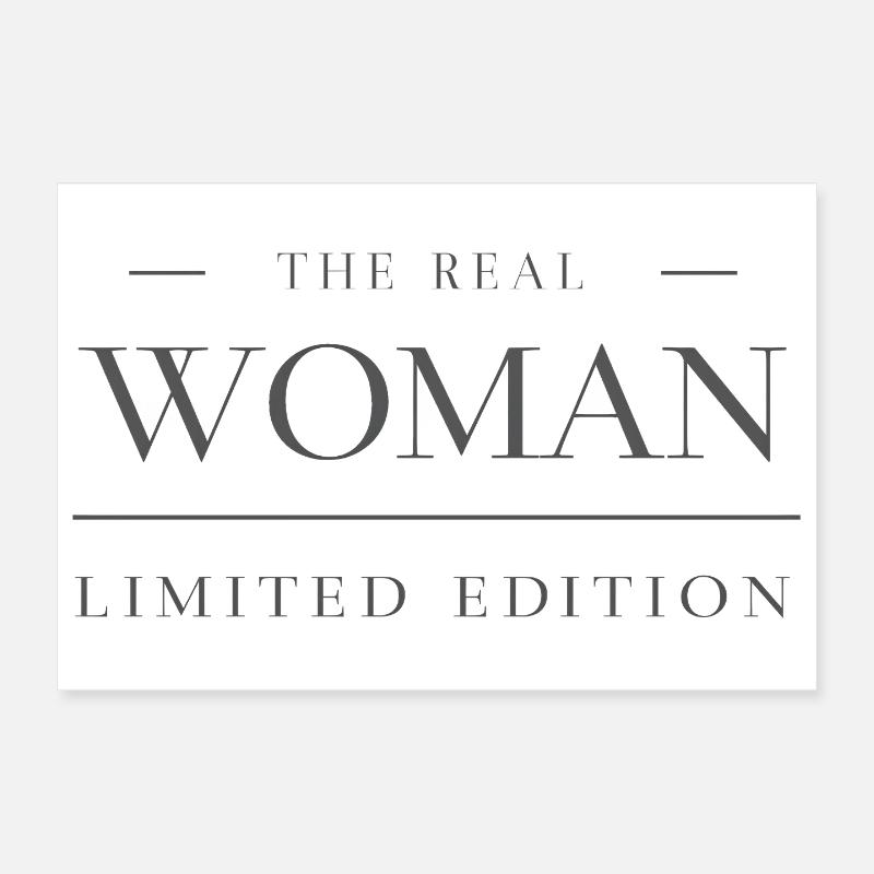 Le design de déclaration édition limitée de The Real Woman Poster 30 x 20 cm