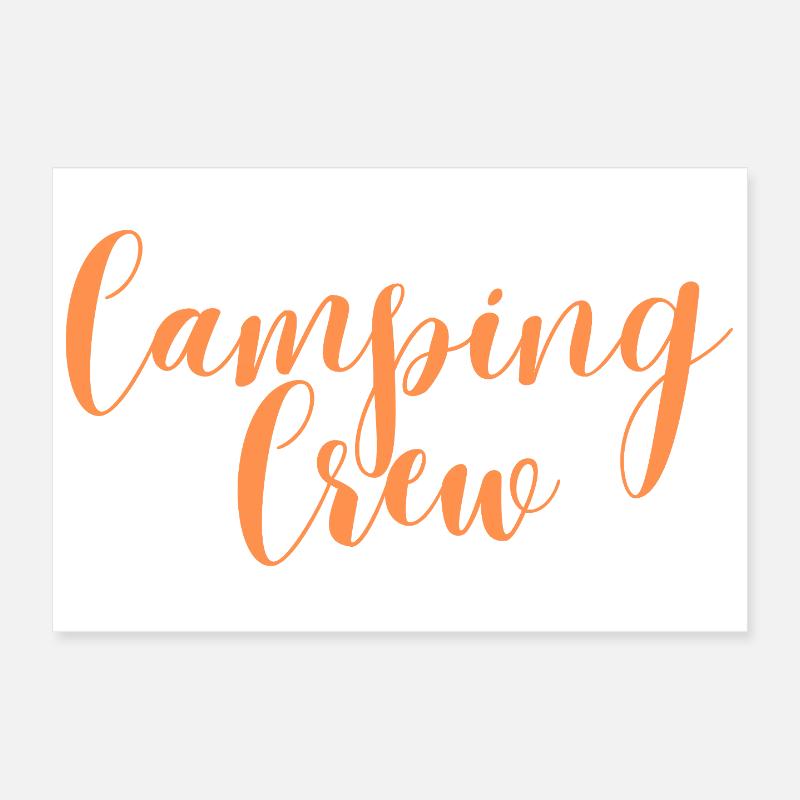 Équipe de camping Poster 30 x 20 cm