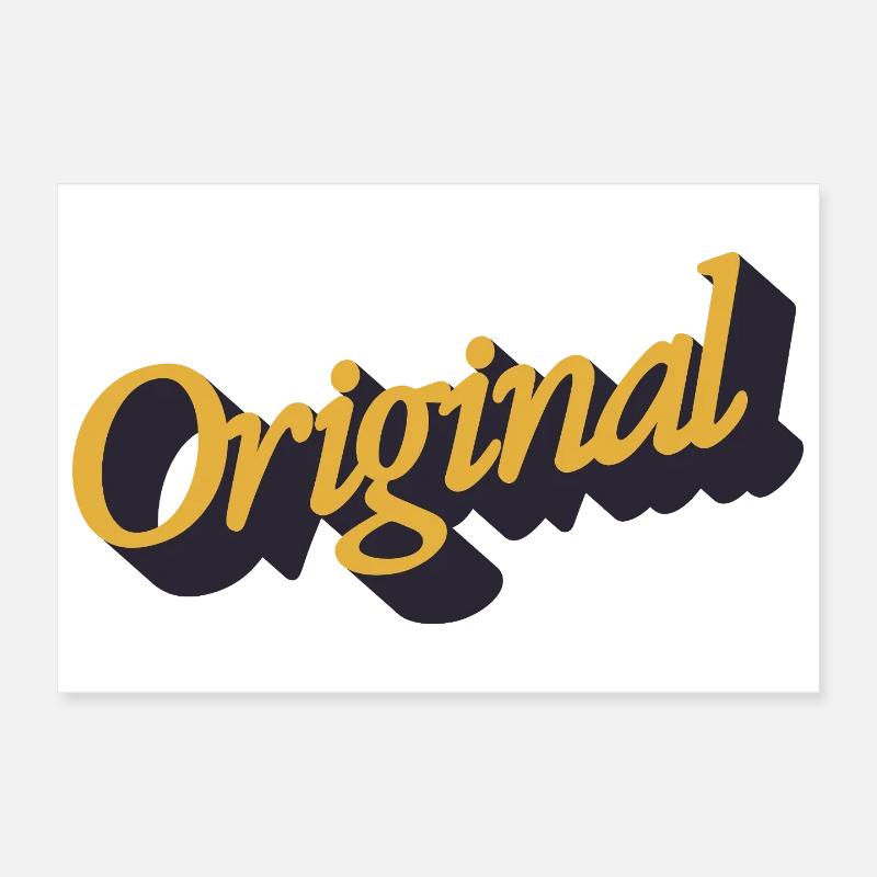 Original Lettering Poster 30x20 cm