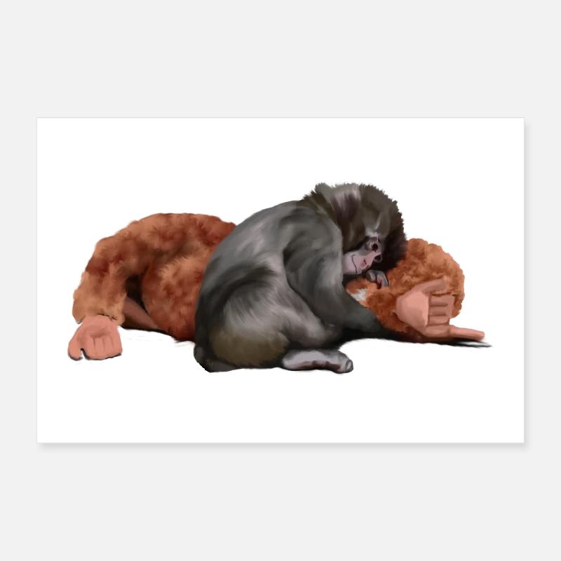 Punch - das Äffchen Poster 30x20 cm