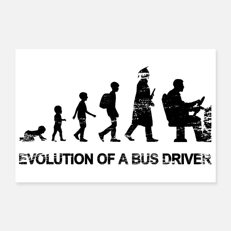 Développement d’un chauffeur de bus Poster 30 x 20 cm
