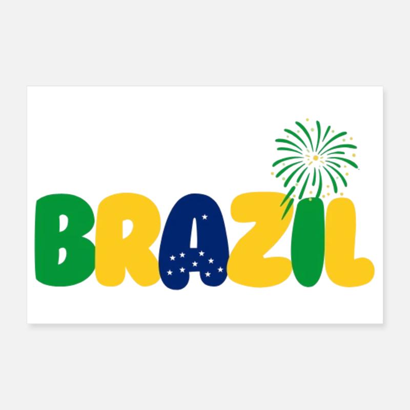 Brazilien Poster 30x20 cm