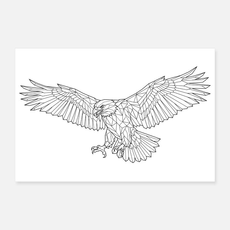 majestic eagle Poster 12" x 8" (30x20 cm)