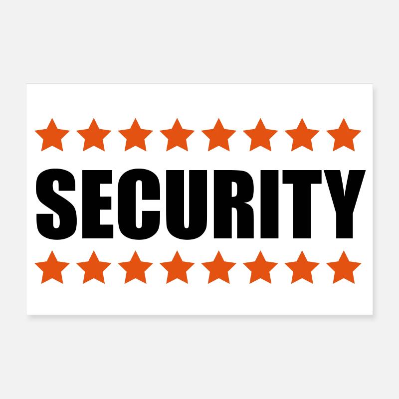 Security Poster 30 x 20 cm