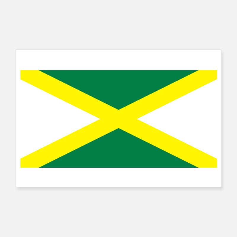 Drapeau jamaïcain Poster 30 x 20 cm