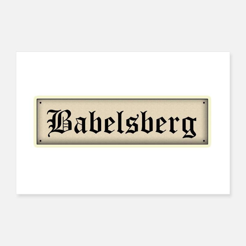 Babelsberg Poster 12" x 8" (30x20 cm)